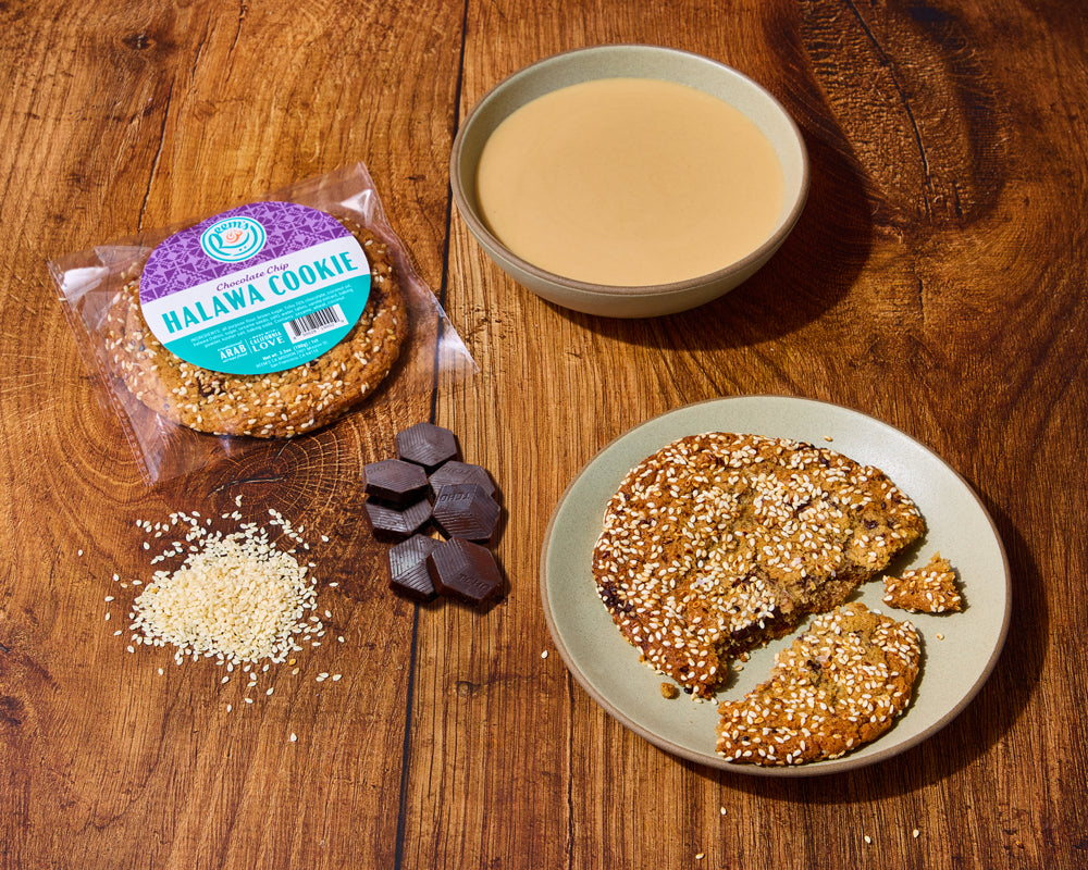 chocolate chip halawa cookie